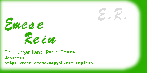 emese rein business card